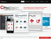 Tablet Screenshot of cprodirect.fr